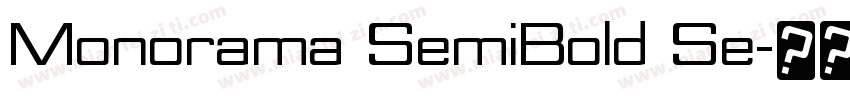 Monorama SemiBold Se字体转换